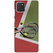 Чехлы с принтом Спортивная тематика для Samsung Galaxy Note 10 Lite – Ракетки теннис