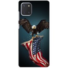Чехол Флаг USA для Samsung Galaxy Note 10 Lite – Орел и флаг