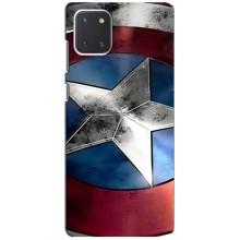 Чехол МАРВЕЛ для Самсунг Галакси Ноут 10 Лайт (AlphaPrint) – Щит Капитана Америки