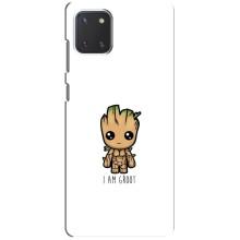 Чехол МАРВЕЛ для Самсунг Галакси Ноут 10 Лайт (AlphaPrint) – Я есть Грут