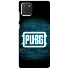 Чеjхол PUBG для Самсунг Гелексі Ноут 10 Лайт (AlphaPrint) (Лого PUBG)