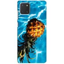 Чохол з зображенням смачної їжі для Samsung Galaxy Note 10 Lite (Ананас)