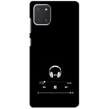 Чохол з картинками на чорному фоні для Samsung Galaxy Note 10 Lite (Плеєр)