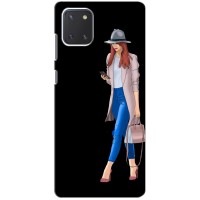 Чехол с картинкой Модные Девчонки Samsung Galaxy Note 10 Lite (Девушка со смартфоном)