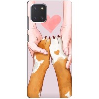 Чехол (ТПУ) Милые собачки для Samsung Galaxy Note 10 Lite – Любовь к собакам