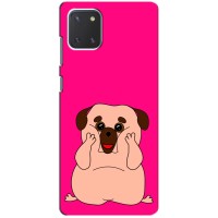 Чехол (ТПУ) Милые собачки для Samsung Galaxy Note 10 Lite – Веселый Мопсик