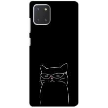 Чохол з малюнком кіт на Samsung Galaxy Note 10 Lite (Байдужий кіт)