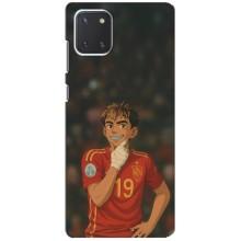 Чехол с футболистом Ламин Ямаль Samsung Galaxy Note 10 Lite (Ямаль аниме)