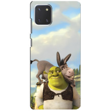 Чехол с мультфильмом Шрек на Samsung Galaxy Note 10 Lite – Шрек и осел