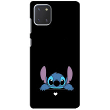 Чехол с принтом Стич на Samsung Galaxy Note 10 Lite (Стич на черном)