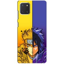 Купить Чехлы на телефон с принтом Anime для Самсунг Нот 10 Лайт (Naruto Vs Sasuke)