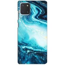 Мраморний чехол на Samsung Galaxy Note 10 Lite (VPrint) (Блакитний мрамор)