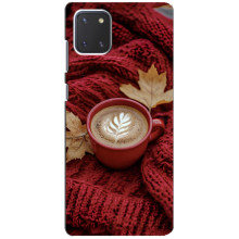 Чехол с уникальным дизайном «Осень с кофе» для Samsung Galaxy Note 10 Lite – Кофе на пледе