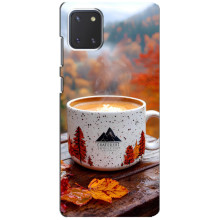 Чехол с уникальным дизайном «Осень с кофе» для Samsung Galaxy Note 10 Lite – Кофе на природе