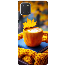 Чехол с уникальным дизайном «Осень с кофе» для Samsung Galaxy Note 10 Lite – Кофе с жёлтым