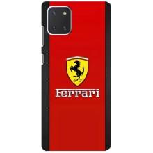 Силіконовий бампер з картинкою машини на Samsung Galaxy Note 10 Lite (Ferrari Logo)