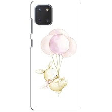 Силіконовий бампер з картинкою звірів для Samsung Galaxy Note 10 Lite – Кролик та кульки