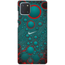 Силиконовый Чехол на Samsung Galaxy Note 10 Lite с картинкой Nike (Найк зеленый)