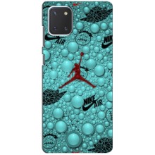 Силиконовый Чехол Nike Air Jordan на Самсунг Нот 10 Лайт – Джордан Найк