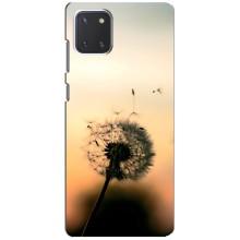 Силіконовий Чохол з кульбабками на Samsung Galaxy Note 10 Lite (Роздмухана кульбабка)