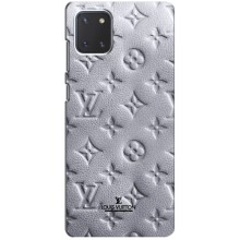 Текстурный Чехол Louis Vuitton для Самсунг Нот 10 Лайт – Белый ЛВ