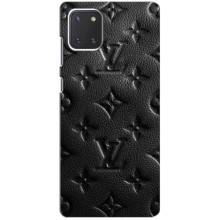 Текстурный Чехол Louis Vuitton для Самсунг Нот 10 Лайт – Черный ЛВ