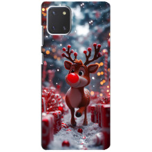 Яркий чехол для Samsung Galaxy Note 10 Lite с Зимними Оленятами – Олень среди подарков