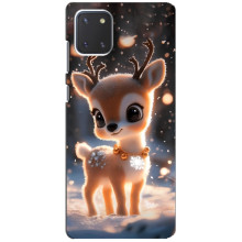 Яркий чехол для Samsung Galaxy Note 10 Lite с Зимними Оленятами – Оленёнок