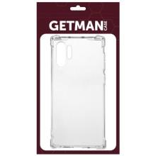 TPU чехол GETMAN Ease logo усиленные углы для Samsung Galaxy Note 10 Plus – Прозрачный