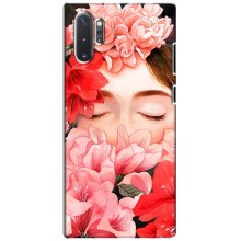 Чехлы (ART) Цветы на Samsung Galaxy Note 10 Plus (VPrint) (Глаза в цветах)