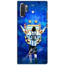 Чехлы для Samsung Galaxy Note 10 Plus (Leo чемпион) (AlphaPrint) (Месси сборная)