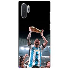 Чехлы Лео Месси Аргентина для Samsung Galaxy Note 10 Plus (Счастливый Месси)