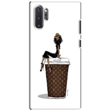 Чехлы Луи Витон для Samsung Galaxy Note 10 Plus (AlphaPrint - LOUIS VUITTON) (кофе LOUIS VUITTON)