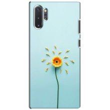 Чехлы с Цветами для Samsung Galaxy Note 10 Plus (VPrint) (Желтый цветок)