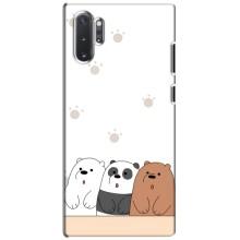 Чехлы с изображением разных животных для Samsung Galaxy Note 10 Plus (Удивленные медвеженки)