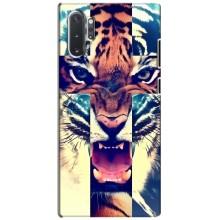 Чехлы с изображением разных животных для Samsung Galaxy Note 10 Plus (Яркий Тигр)