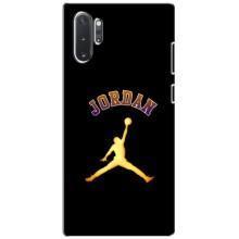 Чехлы для Samsung Galaxy Note 10 Plus - с картинкой JORDAN (AlphaPrint) (Jordan Gold)