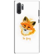 Чехлы с картинкой Лисички для Samsung Galaxy Note 10 Plus (VPrint) (Девочка Лиса)