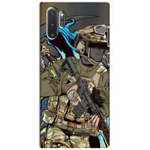 Чехлы с картинкой ЗСУ для Samsung Galaxy Note 10 Plus (AlphaPrint) (Воин ВСУ)