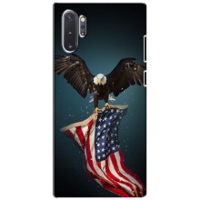Чехол Флаг USA для Samsung Galaxy Note 10 Plus – Орел и флаг