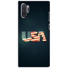 Чехол Флаг USA для Samsung Galaxy Note 10 Plus (USA)