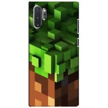 Чехол Майнкрафт на Samsung Galaxy Note 10 Plus (AlphaPrint) Minecraft (текстура Майнкрафт)