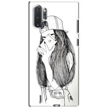 Чехол с печатью для Samsung Galaxy Note 10 Plus - (Мода) (AlphaPrint) (Фото девочки)