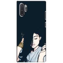 Чехол с печатью для Samsung Galaxy Note 10 Plus - (Мода) (AlphaPrint) (Красивая девочка)