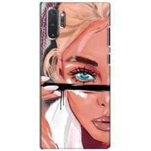 Чехол с печатью для Samsung Galaxy Note 10 Plus - (Мода) (AlphaPrint) (Макияж)