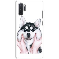 Бампер для Samsung Galaxy Note 10 Plus с картинкой "Песики" – Собака Хаски