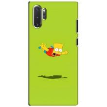 Чехол с Симпсонами для Samsung Galaxy Note 10 Plus (VPrint) (Барт Симпсон)
