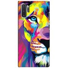 Чехол со Львом для Samsung Galaxy Note 10 Plus (VPrint) (Яркий Лев)