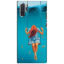 Чехол Стильные девушки на Samsung Galaxy Note 10 Plus – Девушка на качели