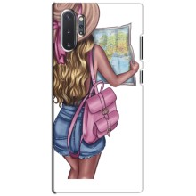 Чехол Стильные девушки на Samsung Galaxy Note 10 Plus (Девушка Путешественник)